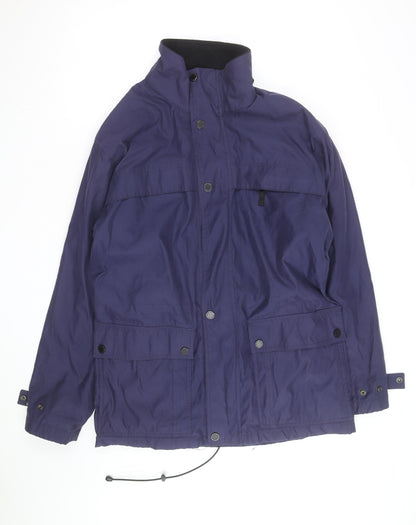 Claiborne Men’s Blue Polyester Parka Jacket L Regular