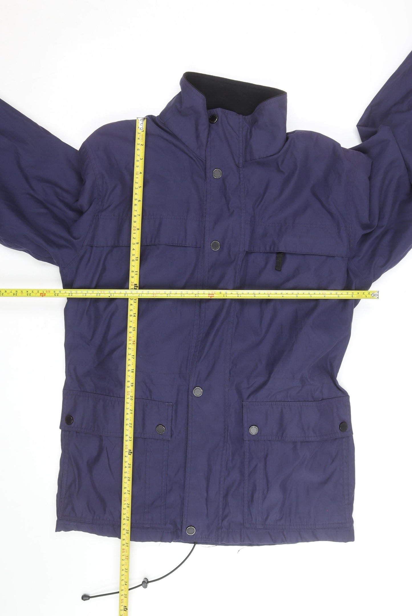 Claiborne Men’s Blue Polyester Parka Jacket L Regular