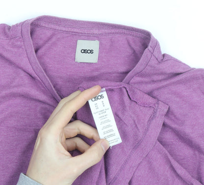 ASOS Men's Purple Crew Neck Short Sleeve T-Shirt Size M