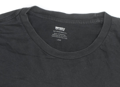 Levi's Men's Black Graphic Logo Cotton T-Shirt Size L