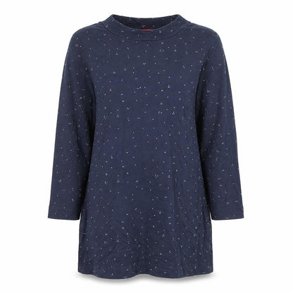 White Stuff Women’s Blue Polka Dot Cotton Tunic Top UK 12