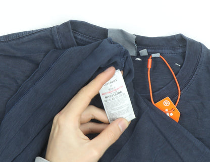 Superdry Men's Blue Regular Fit Cotton Crew Neck T-Shirt M