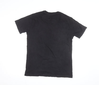 Jameson Carter Men's Black Red Logo Short Sleeve Cotton T-Shirt Size S