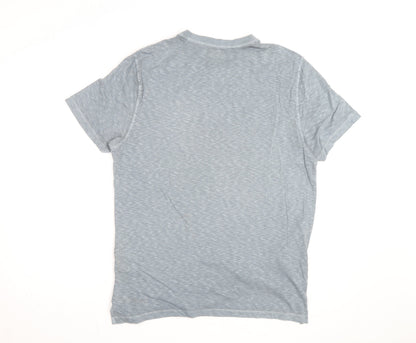 White Stuff Men's Grey Crew Neck Cotton T-Shirt Size M