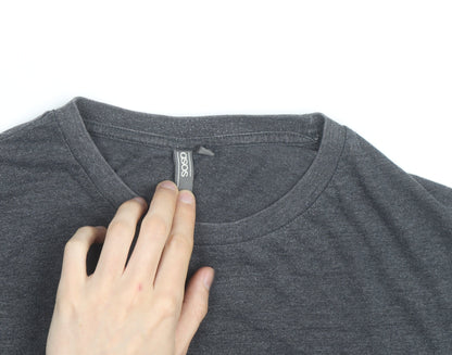 ASOS Men's Grey Crew Neck Cotton Blend Short Sleeve T-Shirt L