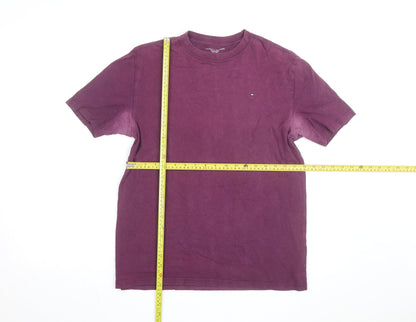 Tommy Hilfiger Boys Purple 16 Years Classic Logo Cotton T-Shirt