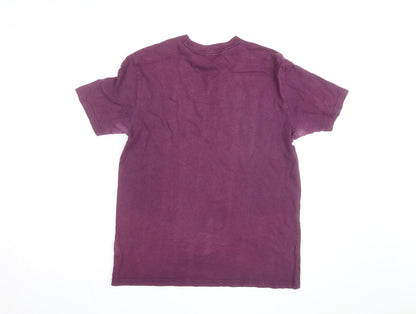 Tommy Hilfiger Boys Purple 16 Years Classic Logo Cotton T-Shirt