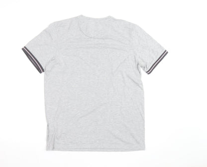 Ted Baker Men's Grey Deer Print Crew Neck T-Shirt Size M