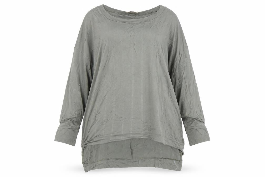 Apricot Women’s Green Tunic Long Sleeve Relaxed Fit T-Shirt Size L