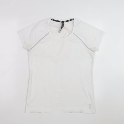RBX Women's White Short Sleeve Active T-Shirt M Lightweight Quick Dry