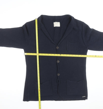 Guess Men's Blue Cotton Knit Cardigan Size M Casual Classic