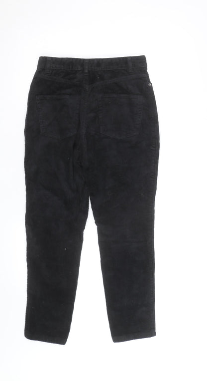 Monki Men's Black Corduroy Chino Trousers L Regular Fit