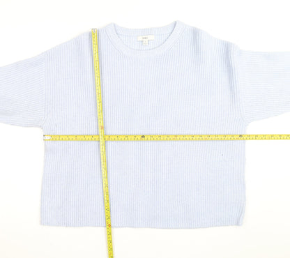 Marks and Spencer Men’s Blue Chunky Knit XL Crew Neck Jumper