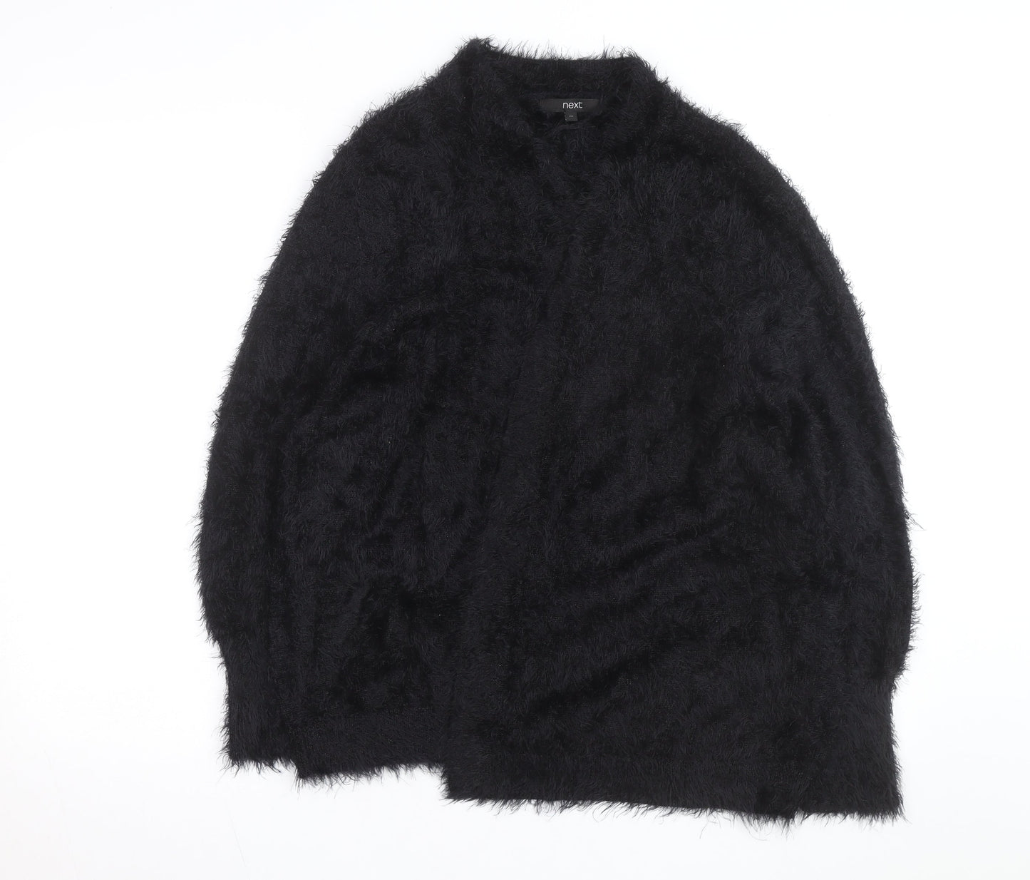 Next Women’s Black Fluffy Relaxed Fit Long Sleeve Cardigan Size 20