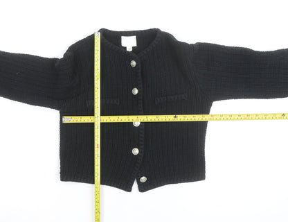 H&M Women’s Black Chunky-Knit Cardigan Small