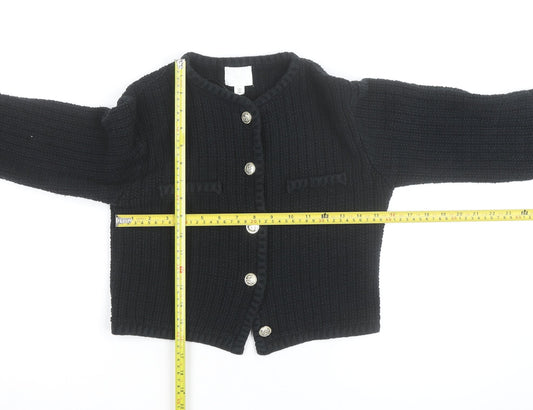 H&M Women’s Black Chunky-Knit Cardigan Small