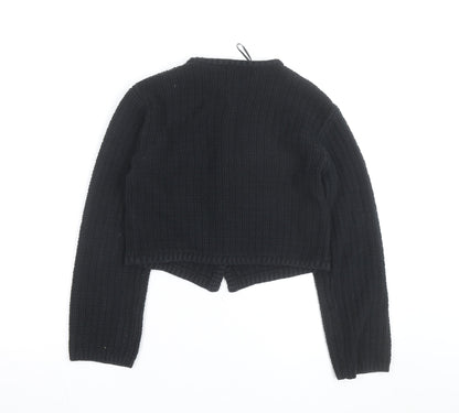 H&M Women’s Black Chunky-Knit Cardigan Small