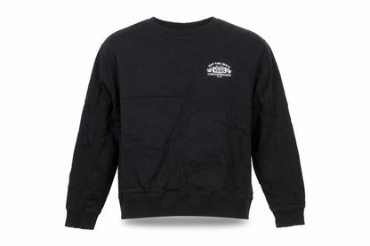 Vans Men's Black Medium Pullover Sweatshirt Crew Neck Graphic Print