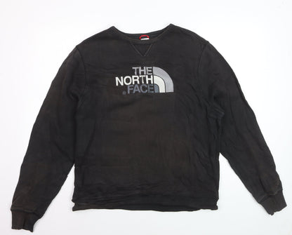 The North Face Mens Black L Crew Neck Pullover Sweatshirt