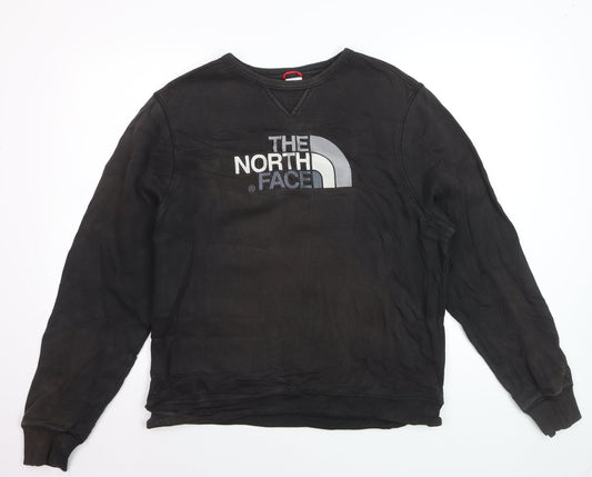 The North Face Mens Black L Crew Neck Pullover Sweatshirt