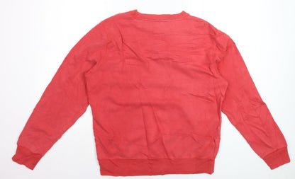 Champion Men's Red Logo Pullover Sweatshirt Size M