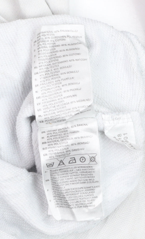 Adidas Men's White XL Crew Neck Pullover Sweatshirt