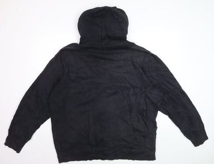 Nike Mens Black 2XL Pullover Hoodie Just Do It Sports Fleece