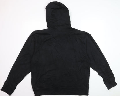 Levi's Men's Black Pullover Hoodie Size L Logo Embroidered Fleece