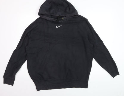 Nike Men's Black Pullover Hoodie Size S Regular Fit Sports Style
