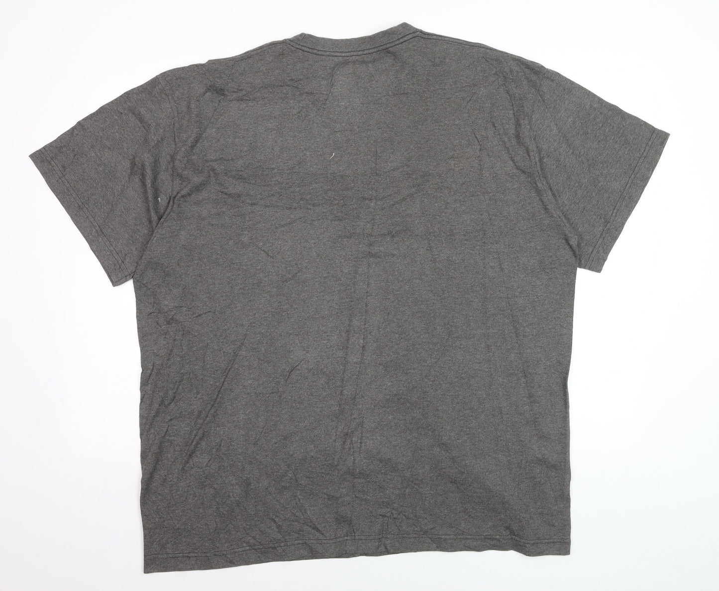 Nike Men's Grey Loose Fit Crew Neck T-Shirt XL Cotton Blend
