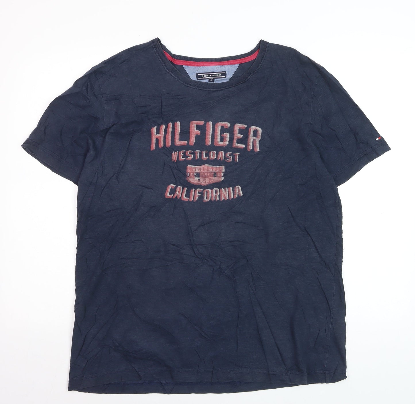 Tommy Hilfiger Men's Navy West Coast California Cotton T-Shirt XL