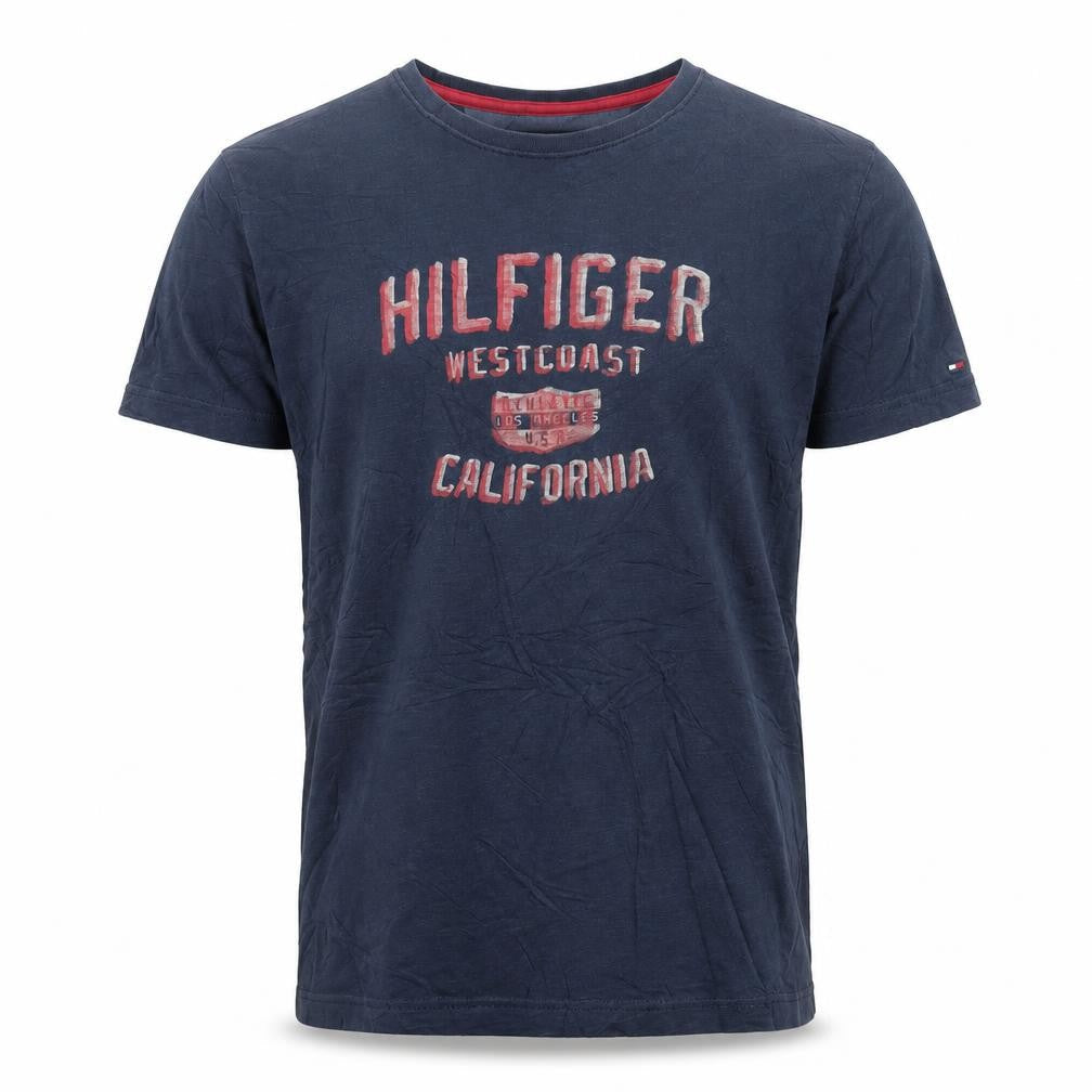 Tommy Hilfiger Men's Navy West Coast California Cotton T-Shirt XL