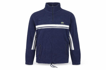 Lacoste Men's Blue Half Zip Cotton Sweatshirt Size S