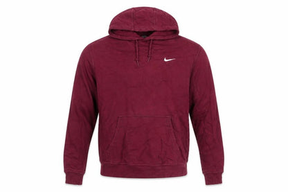 Nike Men's Red XL Pullover Hoodie with Logo
