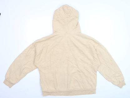 Levi's Womens Beige Pullover Hoodie Size S Cotton Logo Sweatshirt
