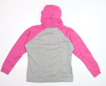 Champion Women’s Grey & Pink Pullover Hoodie Size L