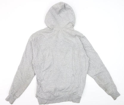 Adidas Men's Grey Pullover Hoodie L Kickboxing Graphic Sports Fleece