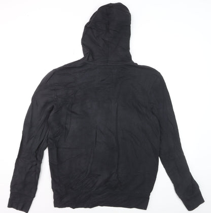 FILA Men’s Black Full Zip Hoodie Size M Sports Casual Sweatshirt