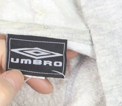 Umbro Men's Grey 2XL Pullover Hoodie Fleece Sportswear
