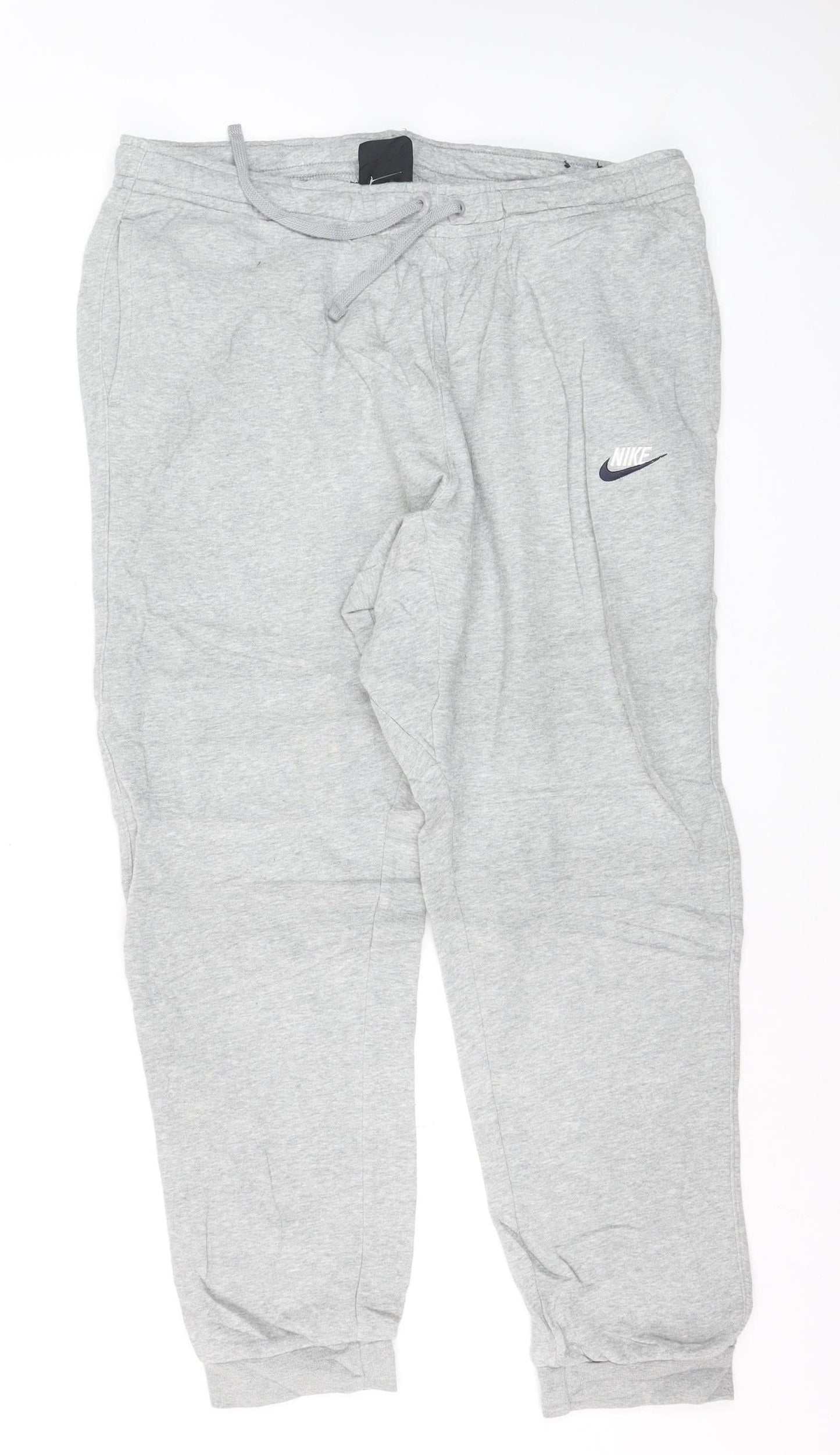 Nike Men Grey XL Jogger Sweatpants Tapered Fit Activewear Trousers