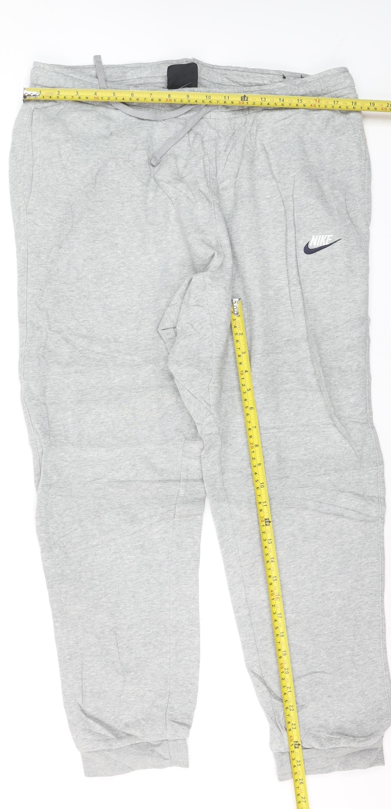 Nike Men Grey XL Jogger Sweatpants Tapered Fit Activewear Trousers