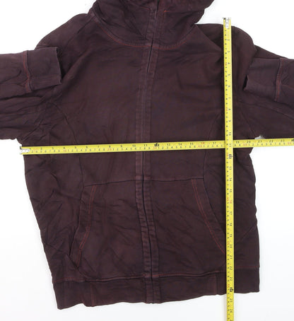 C.P. Company Men's Brown Full Zip Hoodie XL Cotton Knit