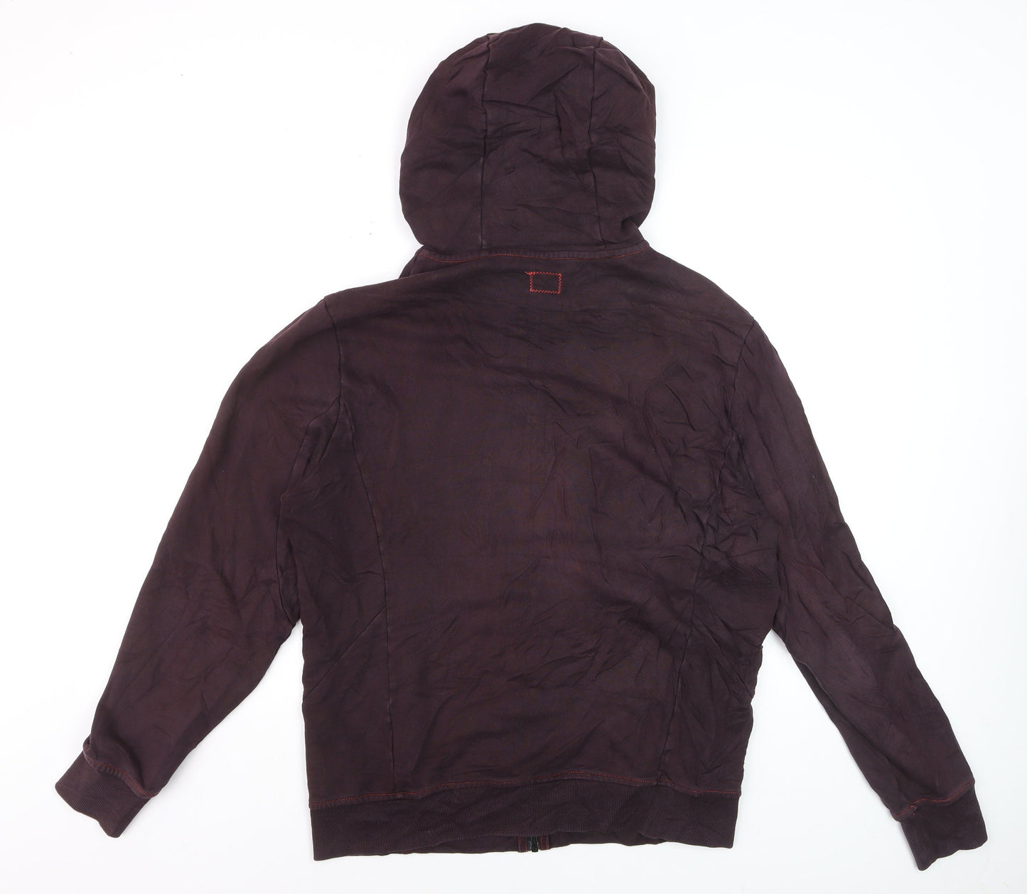C.P. Company Men's Brown Full Zip Hoodie XL Cotton Knit