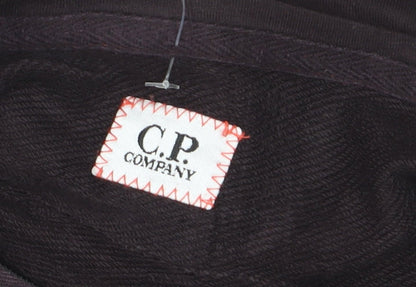 C.P. Company Men's Brown Full Zip Hoodie XL Cotton Knit