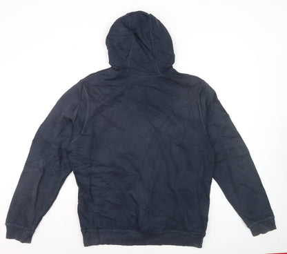 Nike Men's Blue Full Zip Hoodie L Lightweight Sportswear