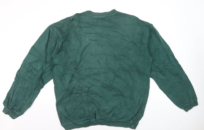 Disney Men's Green Winnie the Pooh Pullover Sweatshirt Size L Vintage