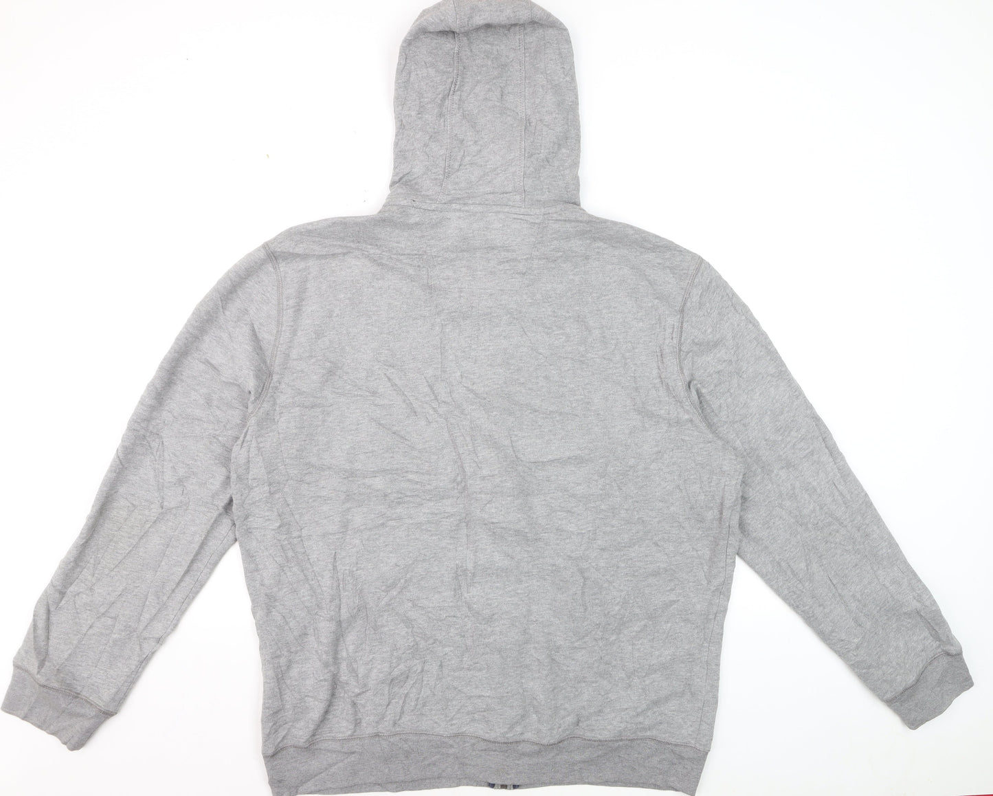 Nautica Men's Grey XL Full Zip Hoodie Lightweight Cotton Blend