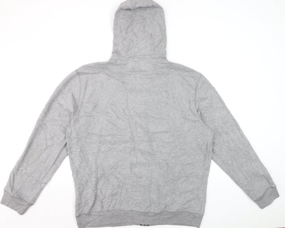 Nautica Men's Grey XL Full Zip Hoodie Lightweight Cotton Blend