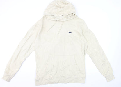 Quiksilver Men’s Beige Pullover Hoodie XL Cotton Blend
