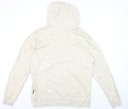Quiksilver Men’s Beige Pullover Hoodie XL Cotton Blend